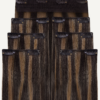 set-dark-high-a clip-in hair extensions #1b-6 dark highlights. - 28" / Extra Volume