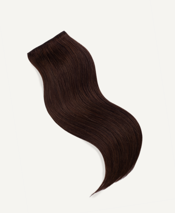 clip-in volumizer #4 medium brown. - 20" / 1 x Extra-large weft