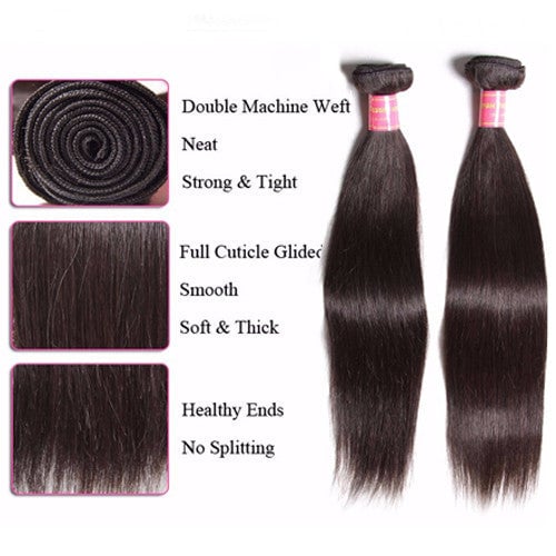 st0008_900433d8-9657-45e9-989c-9140349fa59c Brazilian Straight Hair 4 Bundles with 13*4 Lace Frontal, 8A Grade Sunber Virgin Hair - 10 10 12 12+10 / 13*4 Lace Frontal