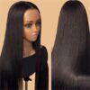 Faba 40 Inch Super Long Human Hair HD Front Lace Wig - 13x4 / 38