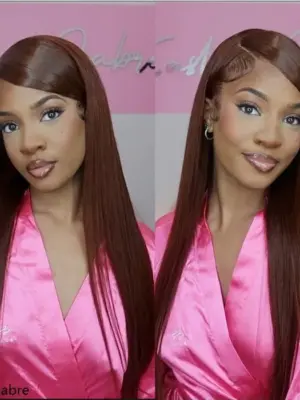 straightreddishbrown-5_bbb5d4e5-deb3-4fa8-8ed8-f1ff4ee03e80 Reddish Brown Wig 150% Density 360 Lace Straight Closure Lace Wig Wig 100% Human Hair Wig - 360 Lace / 150% / 22inch