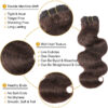sunber-chocolate-brown-color-4-human-hair-weave-body-wave-hair-bundles-texture-details Flash Sale Sunber Chocolate Brown Body Wave Hair Bundles #4 Straight Human Hair Weave 3 Pcs For Clearance Sale - 24 26 26 / Body Wave