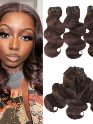 sunber-hair-chocolate-brown-color-4-body-wave-bundles-straight-human-hair-weave-3pcs-model Flash Sale Sunber Chocolate Brown Body Wave Hair Bundles #4 Straight Human Hair Weave 3 Pcs For Clearance Sale - 24 26 26 / Body Wave