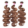 Sunber Ombre Blonde Highlight Body Wave 3 Bundles Human Hair Weave Extensions - 26 26 26