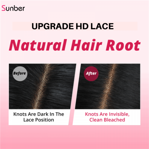 sunberHDlacewig_c7c0768d-4734-470a-a836-3ad7d2082009 Sunber 5*5 Glueless HD Lace Closure Wig Deep Wave Human Hair Wigs - 16 / 200%