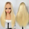 Sunber Blonde With Dark Roots Butterfly Haircut 13x4 Lace Front Wigs - 22