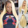 Sunber Blonde With Dark Roots Butterfly Haircut 13x4 Lace Front Wigs - 22