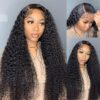 Flash Sale 0 Off Sunber Afro Kinky Curly 5x5 HD Transparent Lace Closure Wig 180% Density Glueless Human Hair Wig - 26