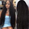 Flash Sale 0 Off Sunber Afro Kinky Curly 5x5 HD Transparent Lace Closure Wig 180% Density Glueless Human Hair Wig - 26