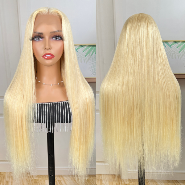 sunberlacefrontwig22_5_0769c0e3-56f5-47ee-ba2e-5935f3f04b78 Sunber 613 Blonde Full Lace Color Wig Pre Plucked Straight Virgin Human Hair Wig 180% Density - 22 / Full Lace-180%