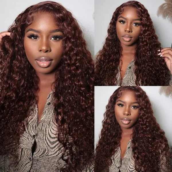 sunberlacefrontwig_12e4be9d-8502-429a-ac0e-effd7151dba1 Extra 60% OFF | Sunber Reddish Brown Jerry Curly 13x4/7×5 Bye Bye Knots Lace Front Wig Real Human Hair - 22 (Fast Shipping) / 7×5 Bye Bye Knots-180%