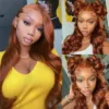 sunberlacewig01_215a6320-6605-4b07-8802-95150a7ea314 50% OFF Sunber Copper Brown Body Wave 13x4 Lace Front Wigs Pre-Plucked With Babyhair - 20 / 150%