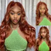 sunberlacewig_42166197-cab5-4f0b-9e89-009adb03dda1 50% OFF Sunber Copper Brown Body Wave 13x4 Lace Front Wigs Pre-Plucked With Babyhair - 20 / 150%