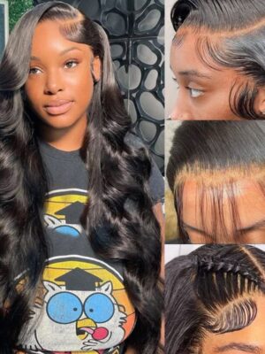 superbodywavepre-cutlacefrontwigs Sunber 6x4.75/ 7x5 Pre-Cut Lace Wear & Go Wigs Body Wave Pre-Plucked Hairline Beginner Friendly - 20 / 13*4 Pre-Cut Lace Frontal / Bleached Knots
