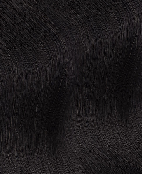 swatches1b-a-1 clip-in extensions starter set (#1b).