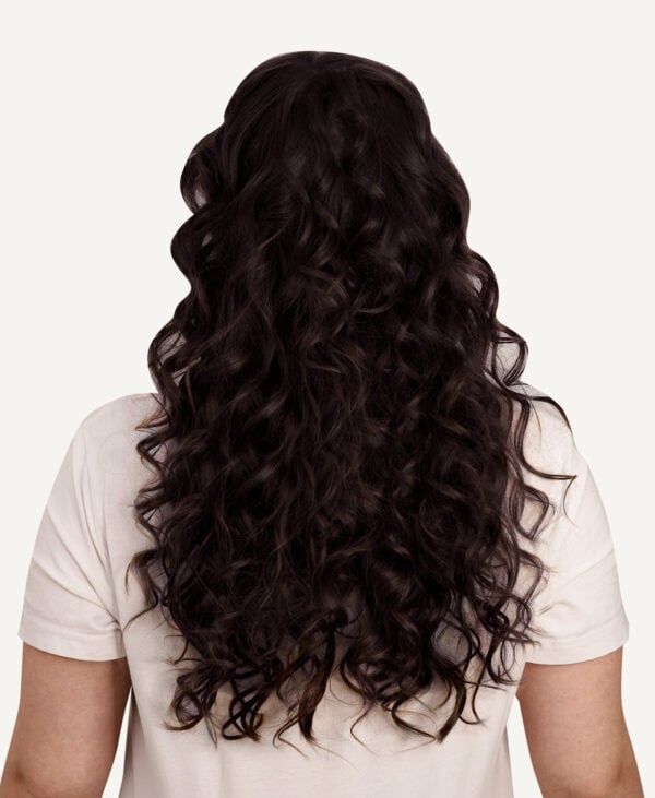 tapel-backgirls-coco-a curly tape-in hair extensions #2 chocolate brown. - 14"/50g / Regular