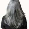 tapel-girls-back tape-in hair extensions salt & pepper. - 20"/50g / Invisible