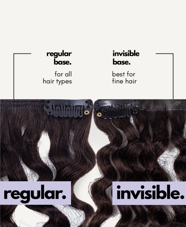 kinky (4A curls) clip-in extensions #1b natural black. - 24" / Regular / Extra Volume