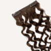 curly (3A curls) clip-in extensions #6 light brown. - 20" / Regular / Extra Volume