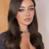 clip-in volumizer #4 medium brown. - 20" / 1 x Extra-large weft
