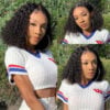 Sunber Water Wave 13x4 Pre Everything Lace Frontal Glueless Pre Cut Put On And Go Human Hair Short Bob Wig Flash Sale - 7x5 Bye Bye Knots / 10（Bob）