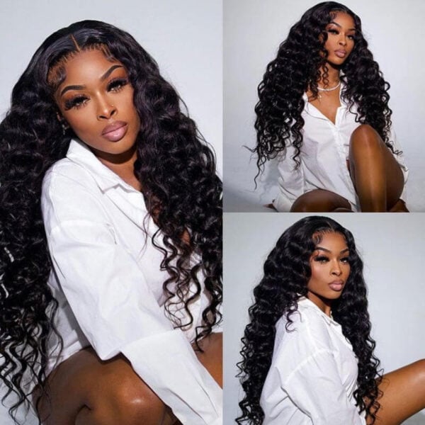 Sunber Water Wave 13x4 Pre Everything Lace Frontal Glueless Pre Cut Put On And Go Human Hair Short Bob Wig Flash Sale - 7x5 Bye Bye Knots / 10（Bob）