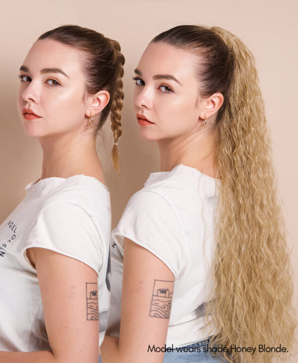 wavy-pony-BA-1_e981238a-f13e-486d-920b-69b636124c11 vegan fiber long wavy ponytail - ash blonde 26".