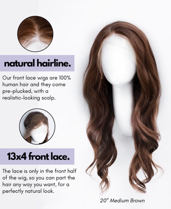 front lace human wig - 14" bombshell blonde.