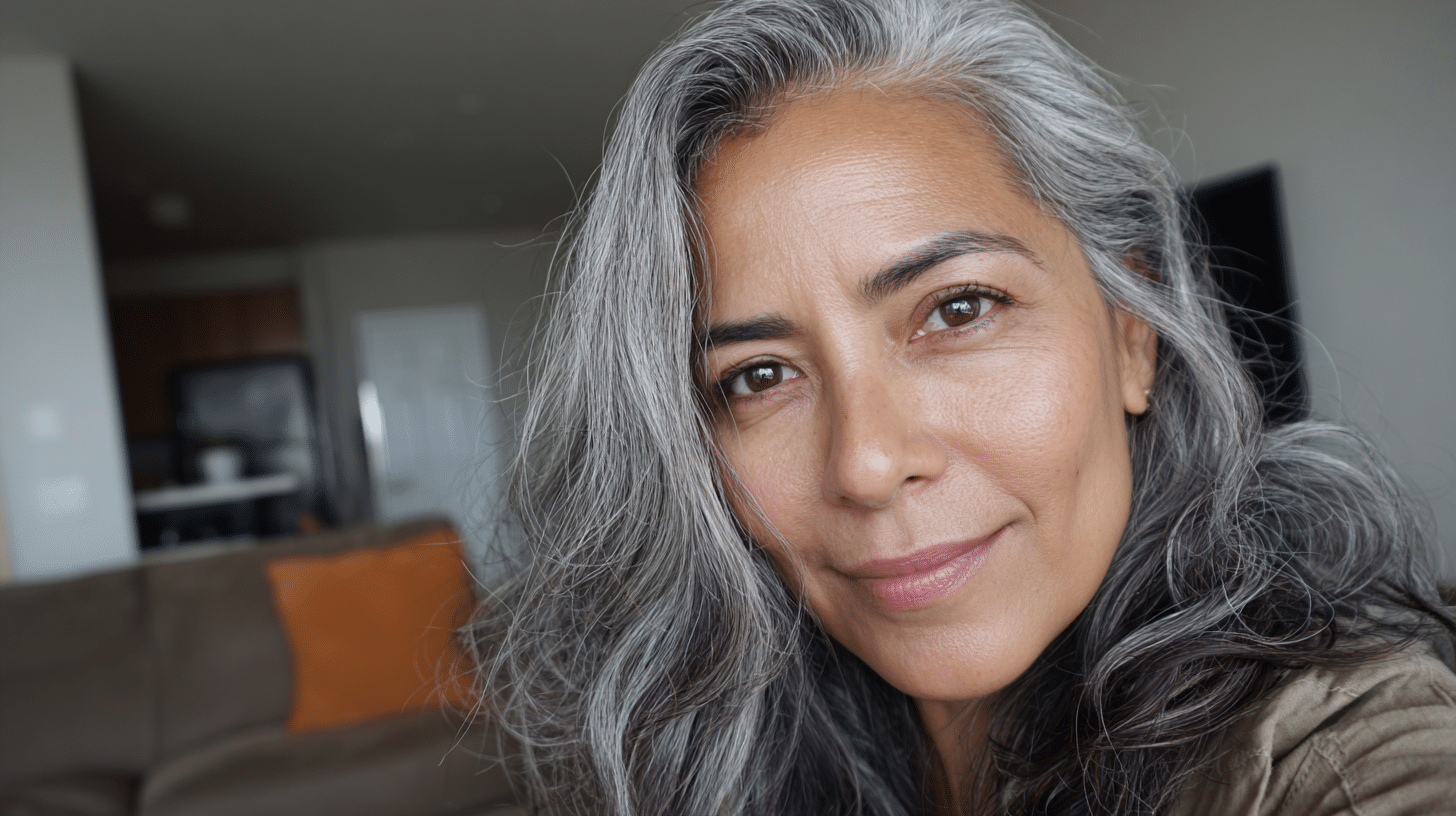Salt and Pepper Hair Color Inspo