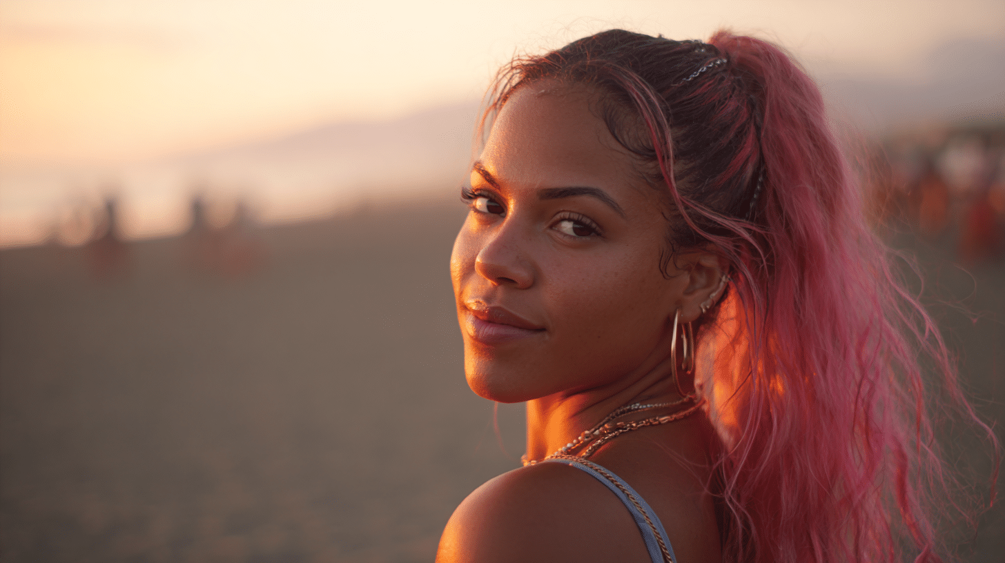 Pink Hairstyles for Black Women